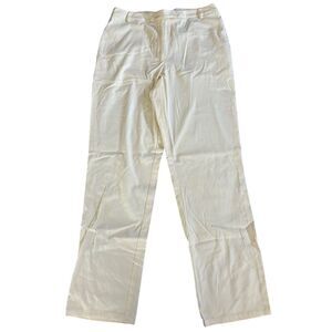 Liz Claiborne Lizsport Women's Beige Stretch Straight Leg‎ Pants Size 14